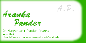 aranka pander business card